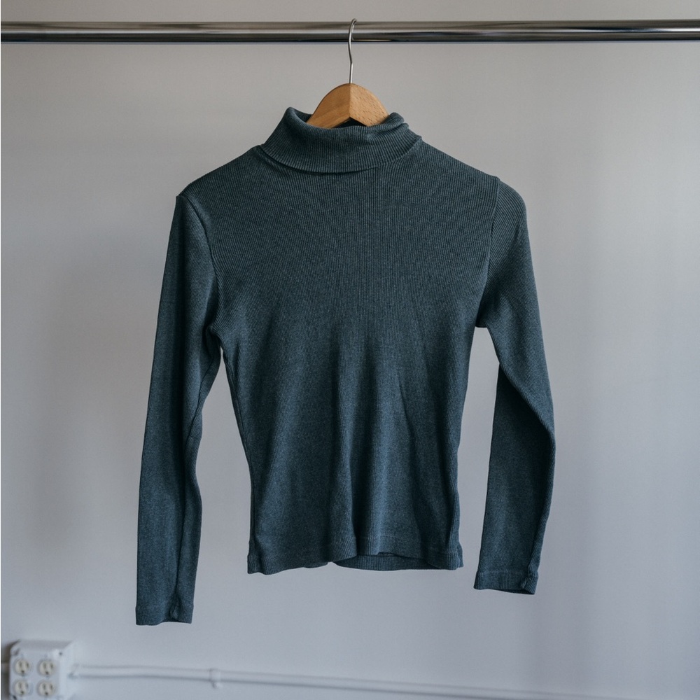 Gray Turtleneck Sweater